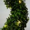 4ft. LED UV Resistant Boxwood Spiral Topiary Tree in Decorative Planter